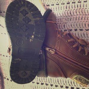 Toddler girl combat boots